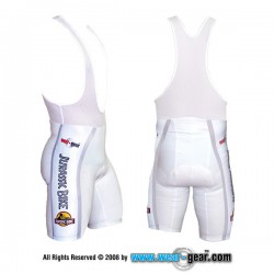 white bib shorts