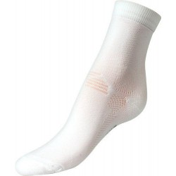 Thin Wht-Red Siltex socks